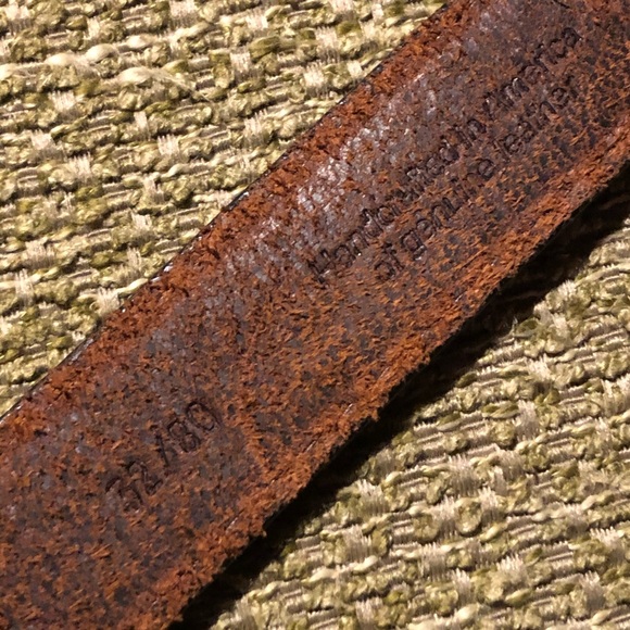 Leather belt brass buckle size 32 - Picture 5 of 8